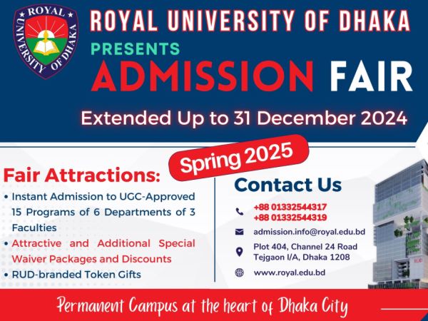 Upto 90% Scholarship on tuition fees @Royal University