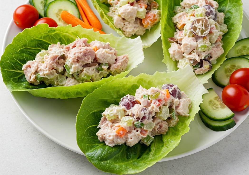 3. Tuna or Chicken Salad Lettuce Wraps